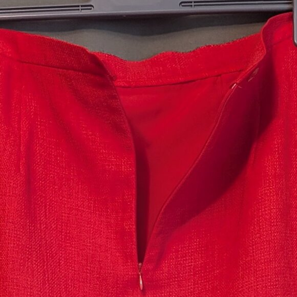 Vintage A & K Designs long red skirt - size 10 - Picture 6 of 7